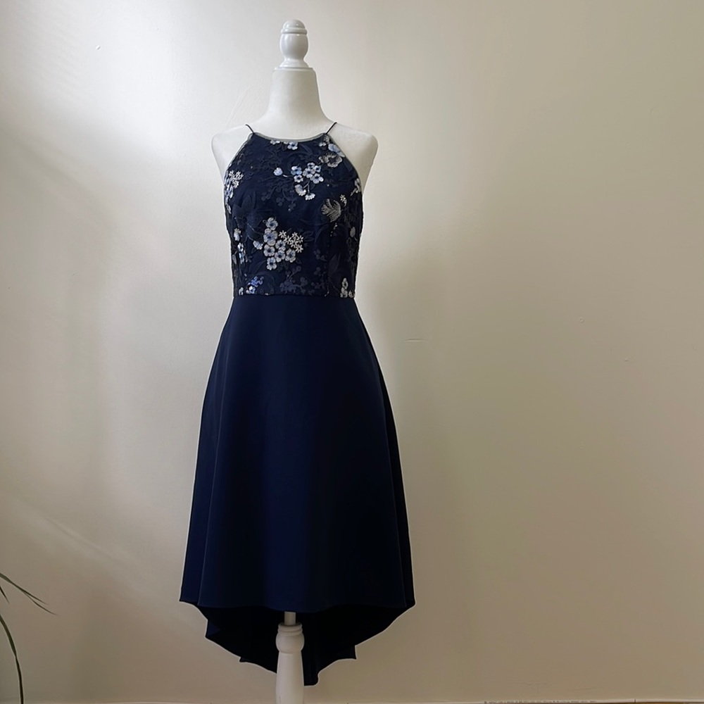 Aidan Mattox hi low cocktail dress